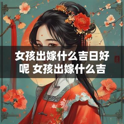 女孩出嫁什么吉日好呢 女孩出嫁什么吉日好呢视频