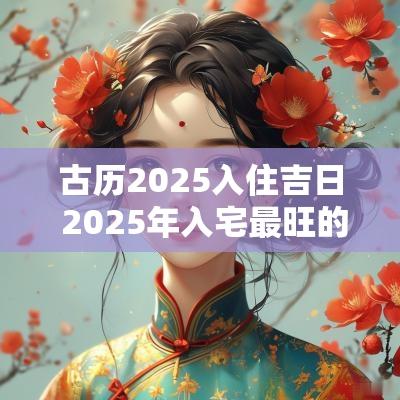 古历2025入住吉日 2025年入宅最旺的吉日