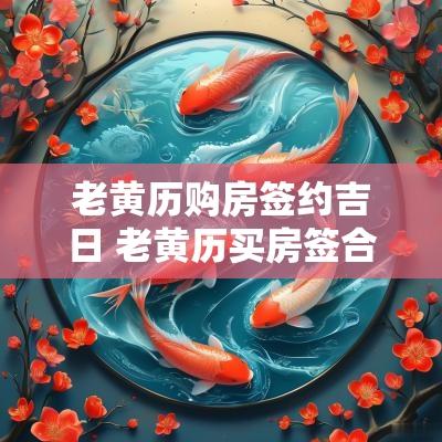 老黄历购房签约吉日 老黄历买房签合同吉日2025四月