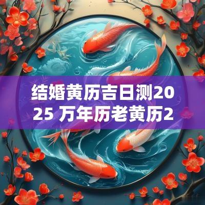 结婚黄历吉日测2025 万年历老黄历2025年结婚黄道吉日