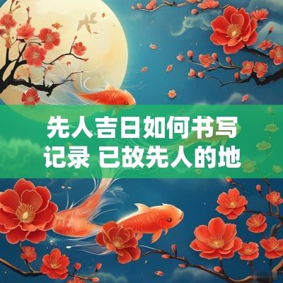 先人吉日如何书写记录 已故先人的地址如何写