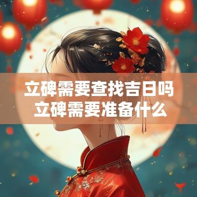 立碑需要查找吉日吗 立碑需要准备什么贡品