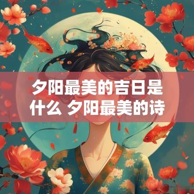 夕阳最美的吉日是什么 夕阳最美的诗句