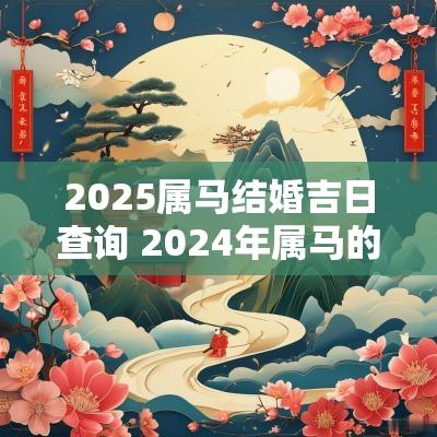 2025属马结婚吉日查询 2025年属马的结婚黄道吉日