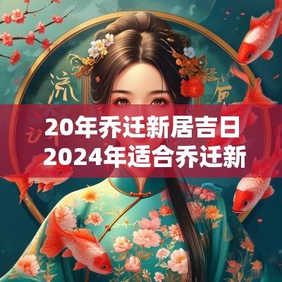 20年乔迁新居吉日 2025年适合乔迁新居的日子
