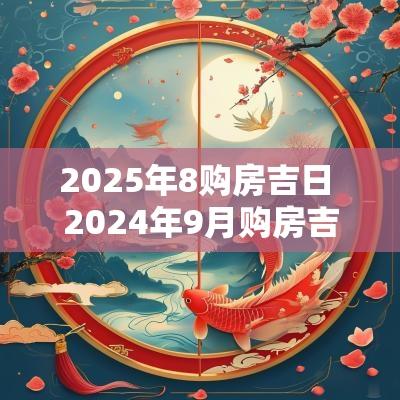 2025年8购房吉日 2025年9月购房吉日