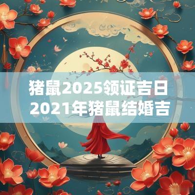 猪鼠2025领证吉日 2025年猪鼠结婚吉日