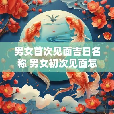 男女首次见面吉日名称 男女初次见面怎么聊天