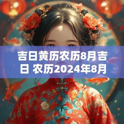吉日黄历农历8月吉日 农历2025年8月黄道吉日