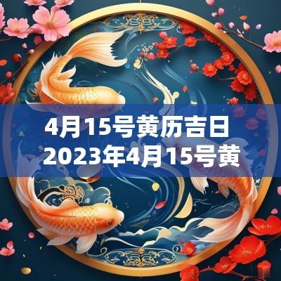 4月15号黄历吉日 2025年4月15号黄历吉日查询