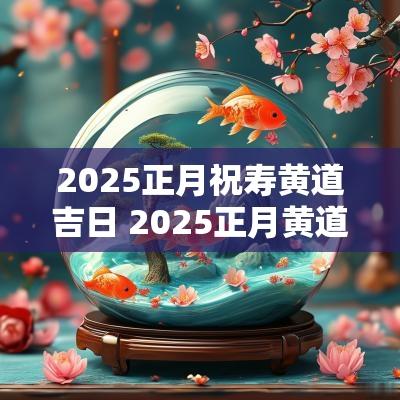 2025正月祝寿黄道吉日 2025正月黄道吉日