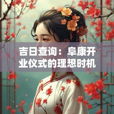 吉日查询：阜康开业仪式的理想时机
