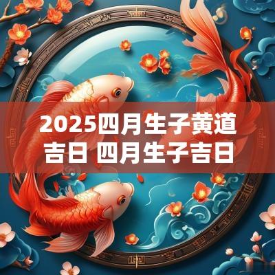 2025四月生子黄道吉日 四月生子吉日查询