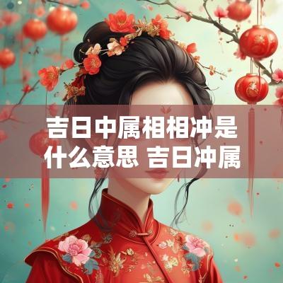 吉日中属相相冲是什么意思 吉日冲属相是什么意思