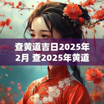 查黄道吉日2025年2月 查2025年黄道吉日