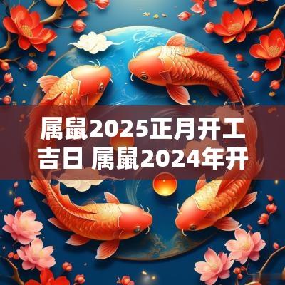 属鼠2025正月开工吉日 属鼠2025年开工吉日有哪些