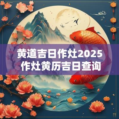 黄道吉日作灶2025 作灶黄历吉日查询