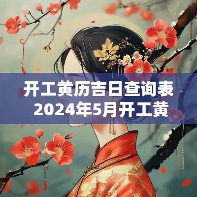 开工黄历吉日查询表 2025年5月开工黄道吉日查询表