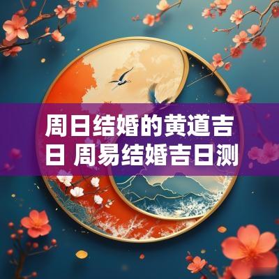 周日结婚的黄道吉日 周易结婚吉日测算