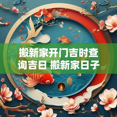 搬新家开门吉时查询吉日 搬新家日子吉日查询2025