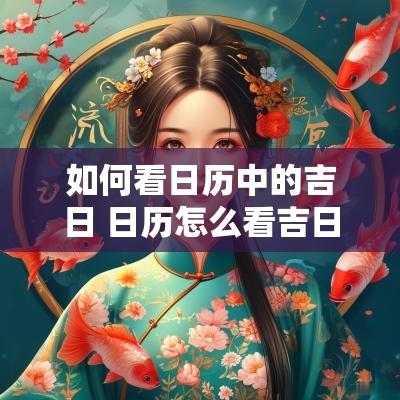 如何看日历中的吉日 日历怎么看吉日