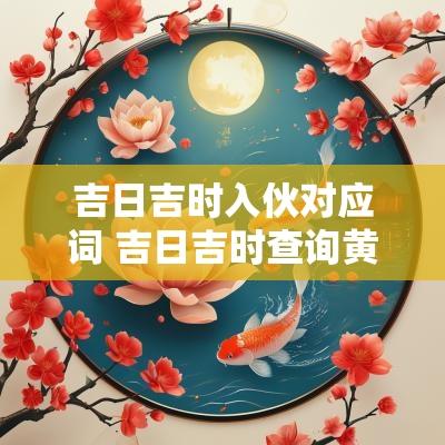 吉日吉时入伙对应词 吉日吉时查询黄道吉日查询