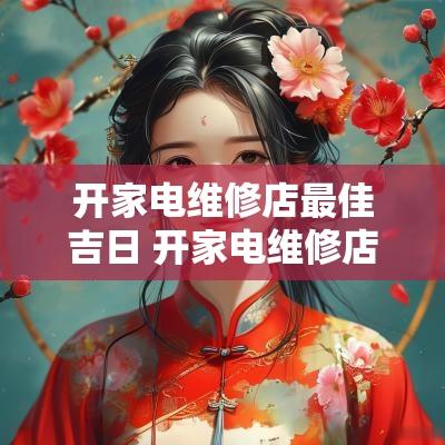 开家电维修店最佳吉日 开家电维修店应具备哪些条件