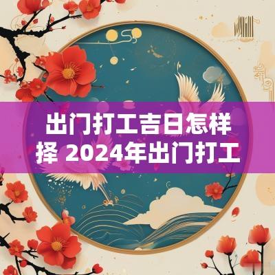 出门打工吉日怎样择 2025年出门打工的黄道吉日