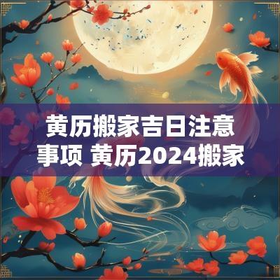 黄历搬家吉日注意事项 黄历2025搬家吉日