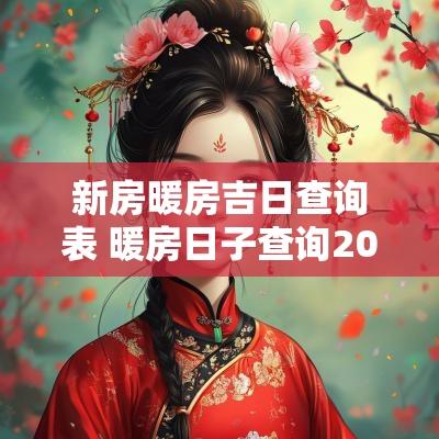 新房暖房吉日查询表 暖房日子查询2025年吉日