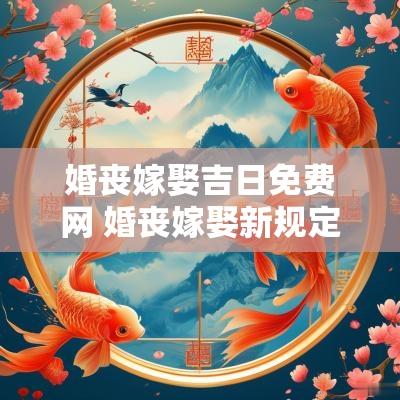 婚丧嫁娶吉日免费网 婚丧嫁娶新规定2025