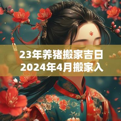 23年养猪搬家吉日 2025年4月搬家入宅黄道吉日属猪