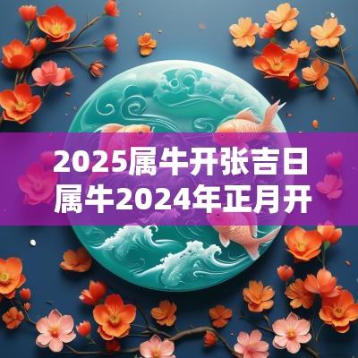 2025属牛开张吉日 属牛2025年正月开工黄道吉日