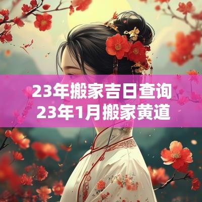 23年搬家吉日查询 23年1月搬家黄道吉日查询