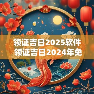 领证吉日2025软件 领证吉日2025年免费查询