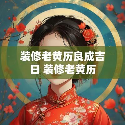 装修老黄历良成吉日 装修老黄历