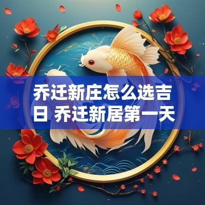 乔迁新庄怎么选吉日 乔迁新居第一天怎么讲吉祥话
