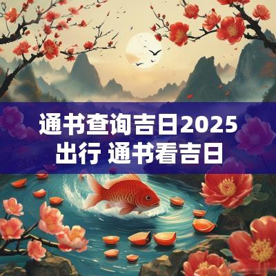 通书查询吉日2025出行 通书看吉日