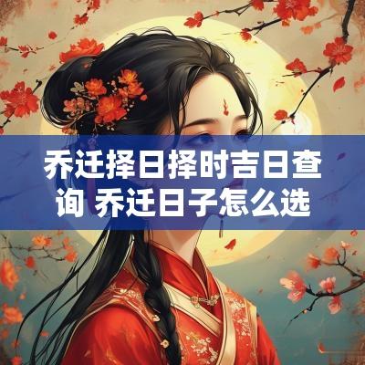 乔迁择日择时吉日查询 乔迁日子怎么选吉时