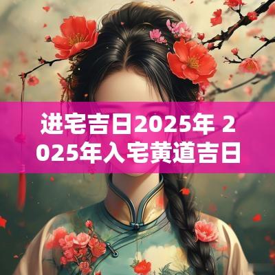 进宅吉日2025年 2025年入宅黄道吉日一览表