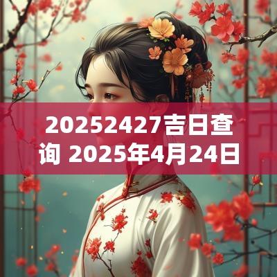 20252427吉日查询 2025年4月24日黄历查询