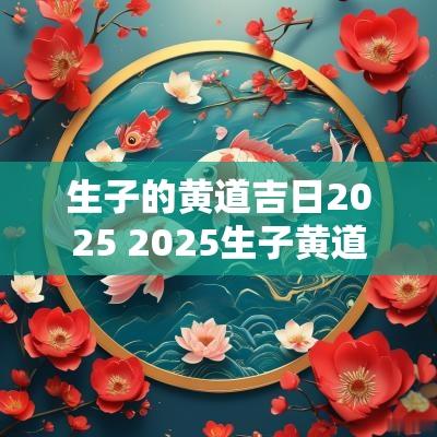 生子的黄道吉日2025 2025生子黄道吉日