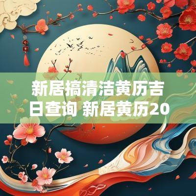 新居搞清洁黄历吉日查询 新居黄历2025黄道吉日查询
