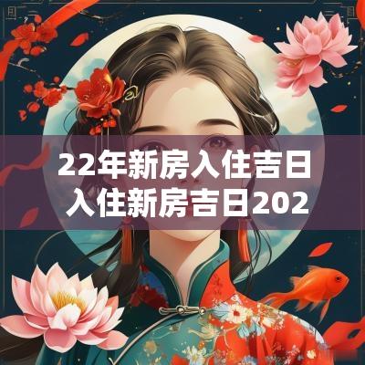 22年新房入住吉日 入住新房吉日2025年