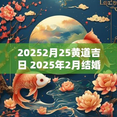 20252月25黄道吉日 2025年2月结婚黄道吉日有哪几天