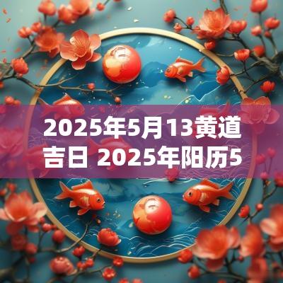 2025年5月13黄道吉日 2025年阳历5月黄道吉日