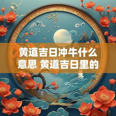 黄道吉日冲牛什么意思 黄道吉日里的冲牛什么意思