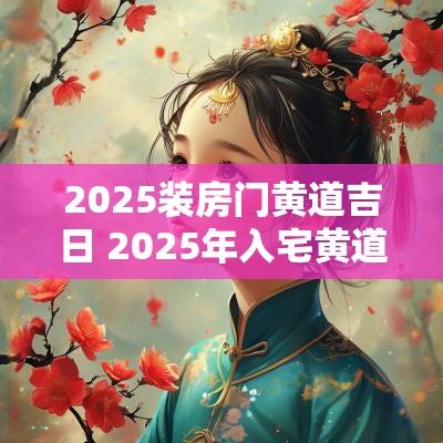 2025装房门黄道吉日 2025年入宅黄道吉日一览表