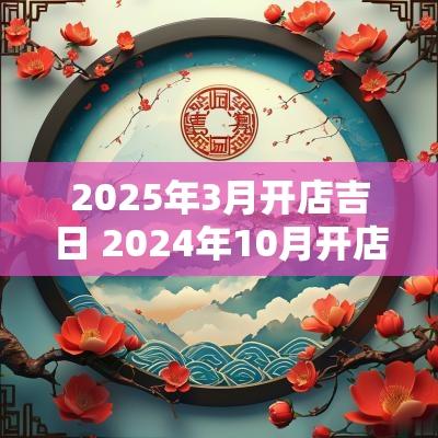 2025年3月开店吉日 2025年10月开店吉日