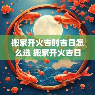 搬家开火吉时吉日怎么选 搬家开火吉日2025